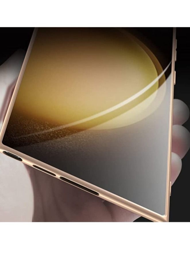 Samsung Galaxy S23 Ultra Case Slim Fit Soft TPU Super Thin [Guardian Series] S23 Ultra Phone Back Cover Light Protective Matte Finish Coating Cases-Gold - Image 4