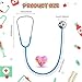 ERDOGLY Kids Stethoscope 2 Pack Real Working Nursing Stethoscope for Kids Role Play Toddler Doctor Play Set for Boys Girls Toy Medical Kit Nurse Cosplay Costume Accessories Blue - Image 4