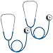 ERDOGLY Kids Stethoscope 2 Pack Real Working Nursing Stethoscope for Kids Role Play Toddler Doctor Play Set for Boys Girls Toy Medical Kit Nurse Cosplay Costume Accessories Blue - Image 2