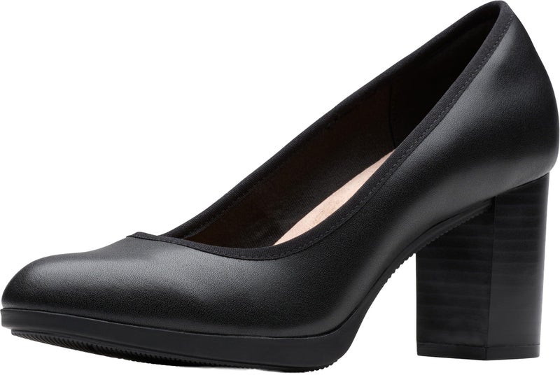 clarks أحذية كلاركس النسائية بايلا كارلي، جلد أسود، 10 - Image 1