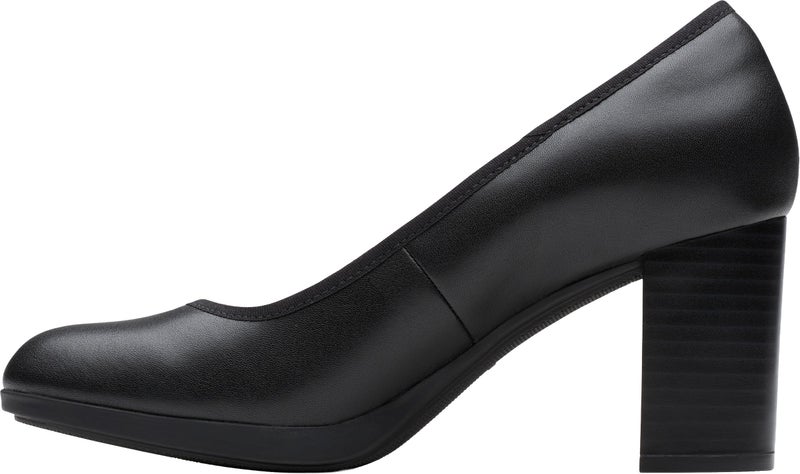 clarks أحذية كلاركس النسائية بايلا كارلي، جلد أسود، 10 - Image 3