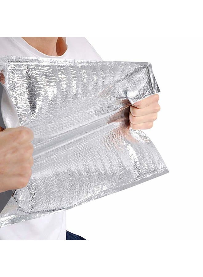 Smilco Reusable Thermal Box Liner - Metalized Insulation Bag for Lunch, Food, Shopping - Waterproof Package (25 Pack/ 8 In x 11 In) - Image 4
