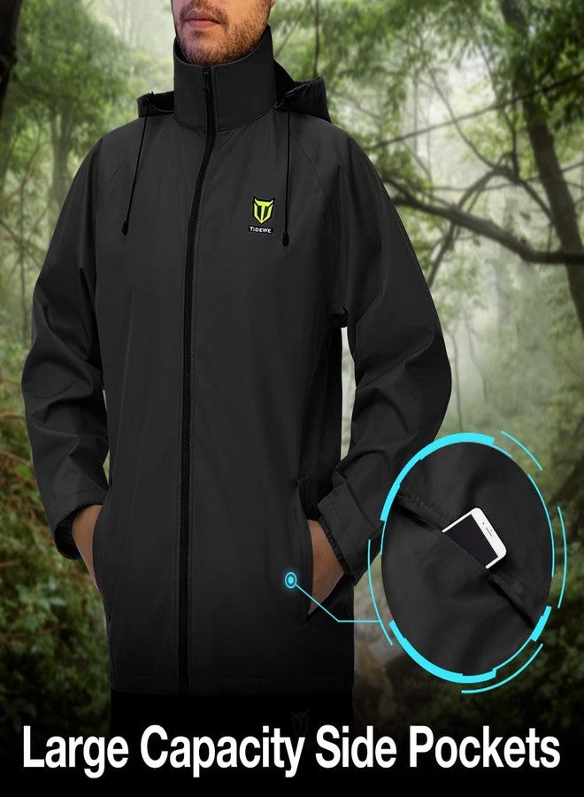 TIDEWE Rain Suit, Waterproof Breathable Lightweight Rainwear (Black Size S) - Image 4