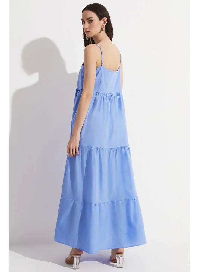 JUNE Tiered Cotton Dress
