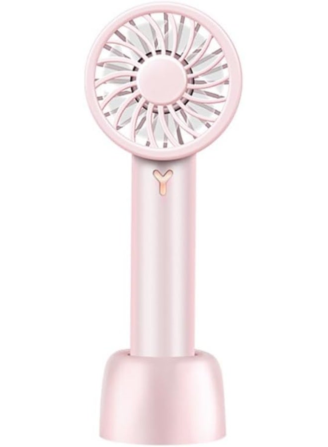 ECVV Portable Handheld Fan Pocket Fan 1200mAh Rechargeable USB Fan 3 Speeds Adjustable Air Circulating Fan for Home Office Indoor Outdoor (Pink) - Image 1