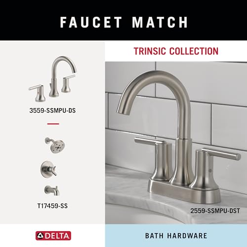 Delta 759240-SS Trinsic 24 in. Wall Mount Towel Bar Bath Hardware Accessory in Stainless Steel - Image 5
