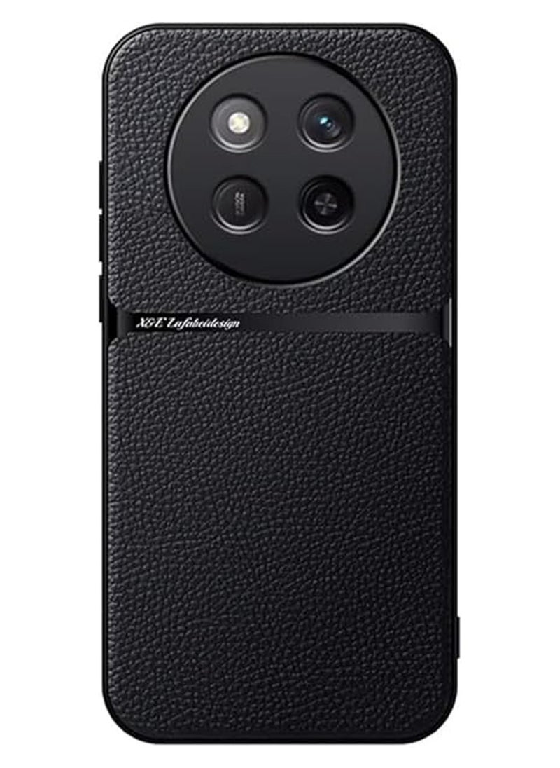 General Compatible with Honor X9c 5G/Honor X60 Pro Case [Support Magnetic Car Holder] New Luxury Leather Matte Hard Phone Cover for Honor X9c Shockproof Bumper  - Image 1