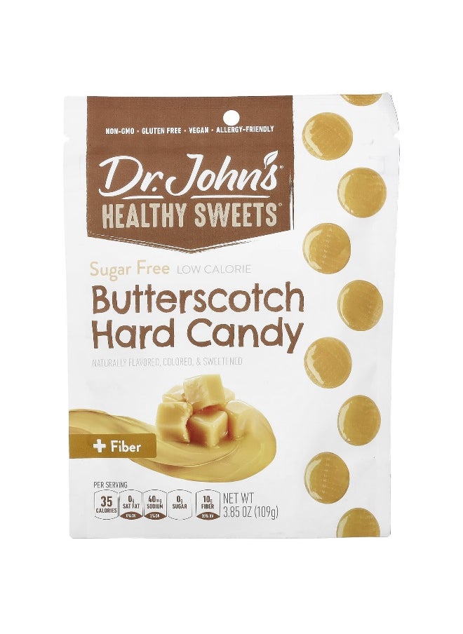 Dr. John's Healthy Sweets Dr. John's Healthy Sweets, Butterscotch Hard Candy, + Fiber, Sugar Free, 3.85 oz (109 g)  - Image 1