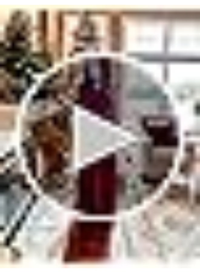 NIBEMINENT Women Long Sleeve Casual Round Neck Loose Solid Floral Maxi Long Dress with Pockets, S-3XL - Image 4