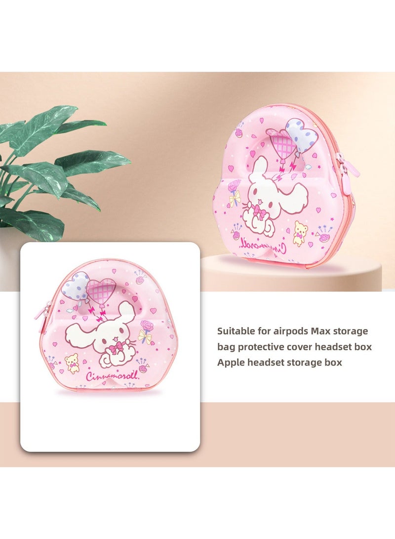 X-level Case For Air Pods Max Earphone Storage Bag For Air Pods Max Cartoon Pattern Protective Cover Travel Storage Bag Eva Zipper Carrying Hard Case Cover For Air Pods Max - Image 5