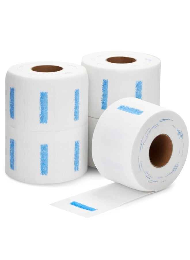 5 Rolls Disposable Barber Paper Neck Strips, Professional Stretchy Paper Neck Band Protector - Image 1
