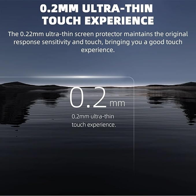 Saco حماية شاشة هيدروجيل لـ DJI Air 3، Mavic 3 Classic/Pro، Mini 4 Pro، RC Mini 3 و Pro – غير لامع مضاد للتوهج، مقاوم للخدوش، مضاد لبصمات الأصابع، ذاتية الشفاء، عبوة من 2 - Image 4