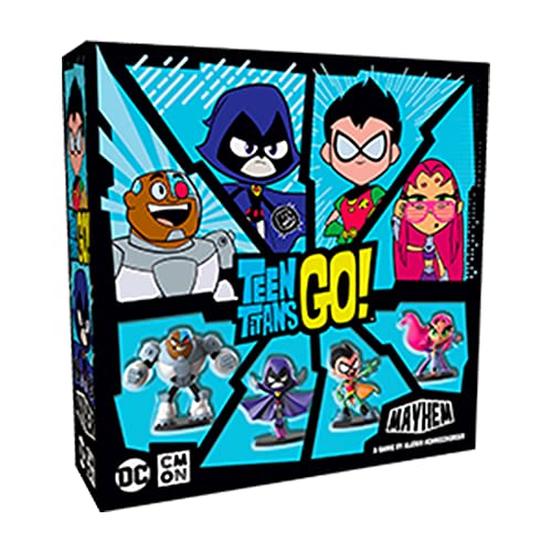 CMON Teen Titans Go Mayhem Board Game  Strategy Game Based on The Hit TV Series  TeamBased Combat Game for Adults and Kids  Ages 10  24 Players  Average Playtime 30 Minutes  Made by CMON - Image 1