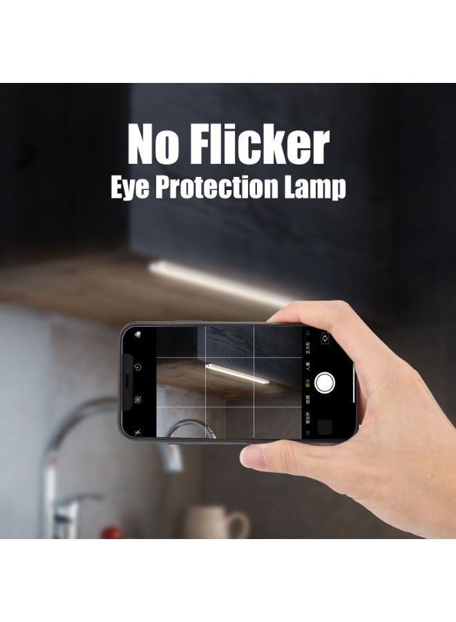LED Under Cabinet Light, 30cm Dimmable Light Bar, Plug-in Aluminum Alloy, White – Under Counter Lighting for Kitchen, Closet, Shelf - Image 2
