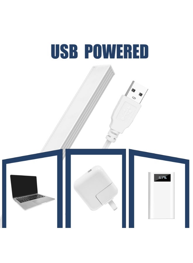 LED Under Cabinet Light, 30cm Dimmable Light Bar, Plug-in Aluminum Alloy, White – Under Counter Lighting for Kitchen, Closet, Shelf - Image 4