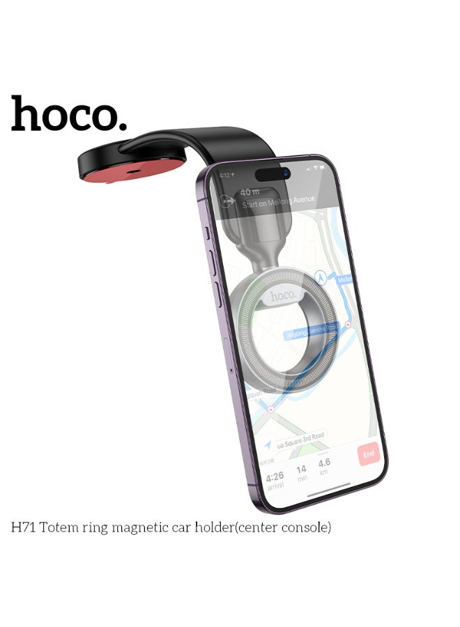 hoco. H71 Totem ring magnetic car holder(center console) - Image 2