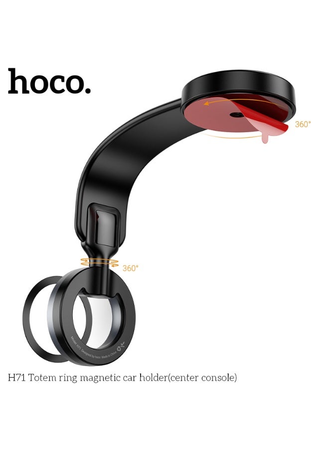 hoco. H71 Totem ring magnetic car holder(center console) - Image 5