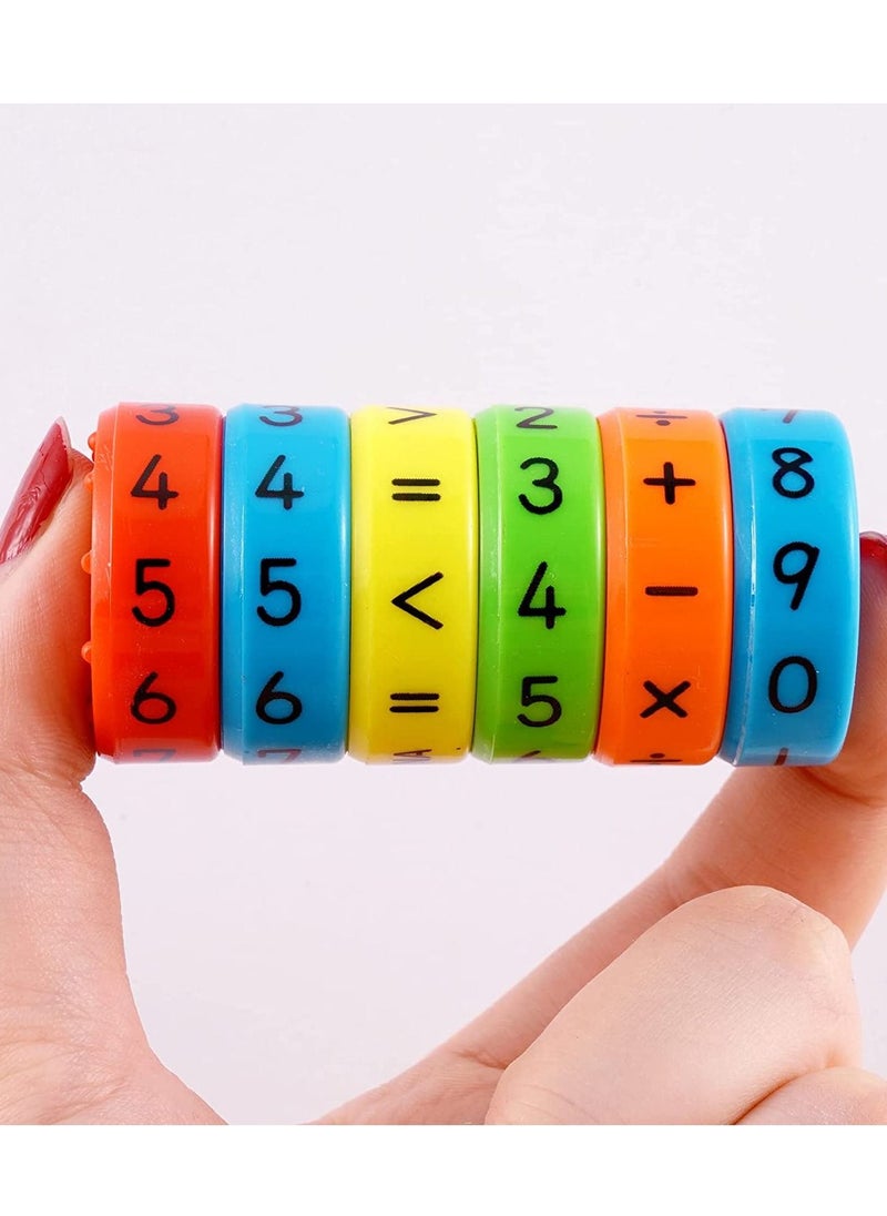 JUNI - JUNI 2 Pcs Magnetic Arithmetic Learning Toy, Cylinder Numbers Toys, Intelligence Brain Developing Toy, Children Number Game Blocks, Magnetic Math Toy - Image 1