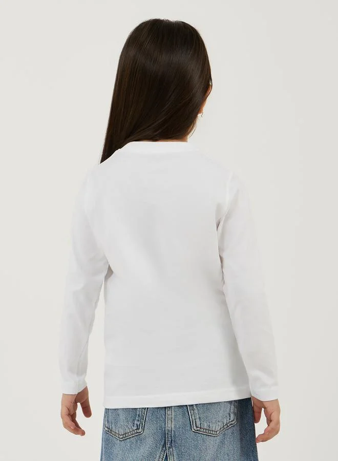 Styli Graphic Print Long Sleeve T-Shirt