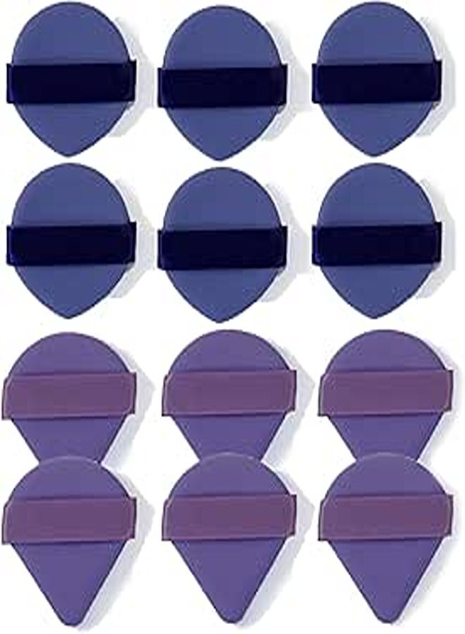 Generic 12 Pieces Makeup Sponge Face Triangle Makeup Puff for Loose Powder Soft Body Cosmetic Foundation Sponge Mineral Powder Wet Dry Makeup Tool