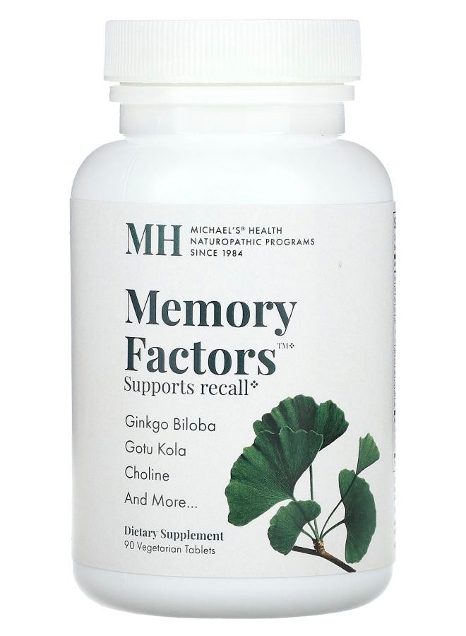 Michael's Naturopathic Memory Factors 90 Vegetarian Tablets - Image 1