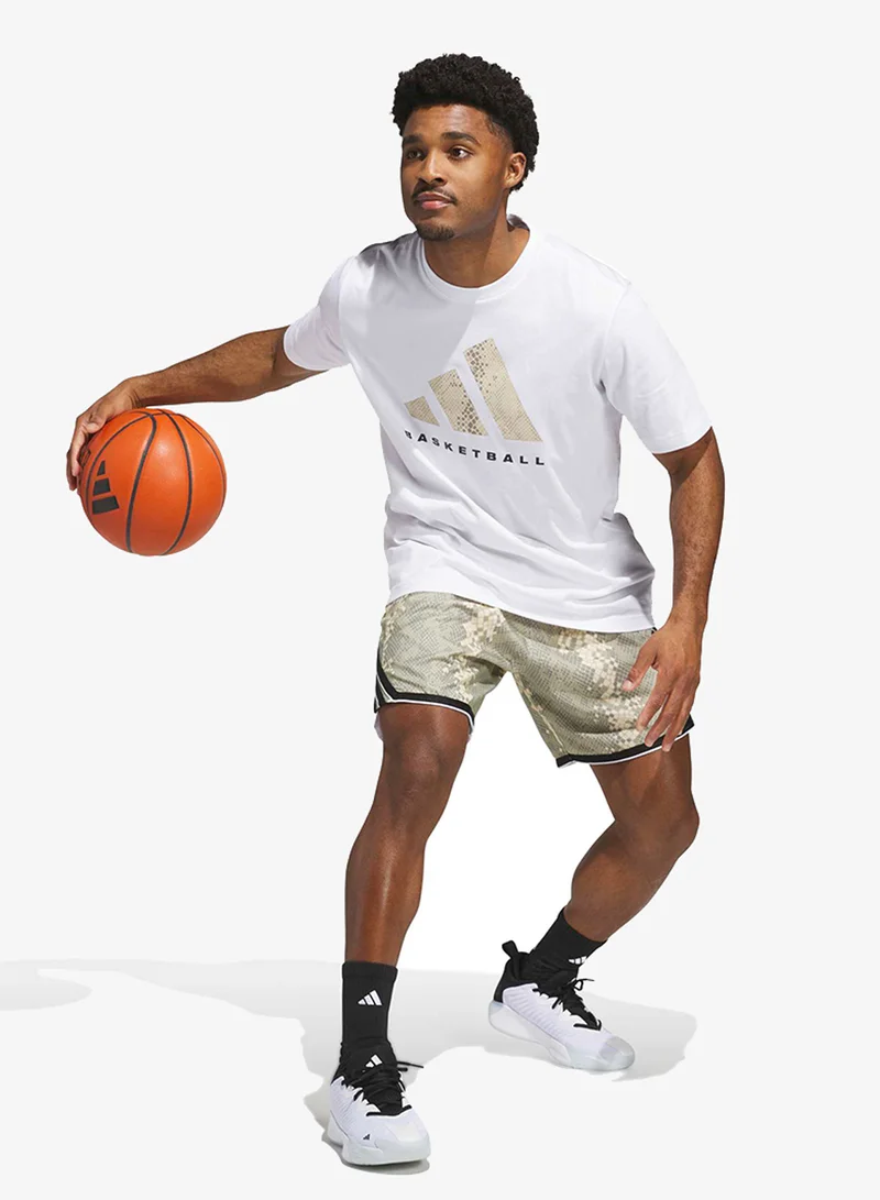 Adidas WHITE Snake Hook Graphic T-Shirt for Men | Best Price UAE