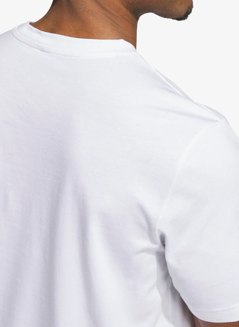 Adidas WHITE Snake Hook Graphic T-Shirt for Men | Best Price UAE