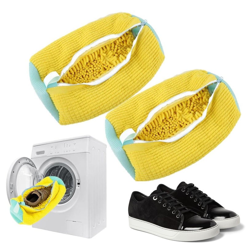 HOFASON HOFASON Shoe Washing Machine Bag Mesh Laundry Washing Bags With 1000 bristles Premium Rust Free Zipper Scrubba Washing Bags For Shoes Laundry Blouse Bra Hosiery Lingerie Stocking Jeans - Image 1
