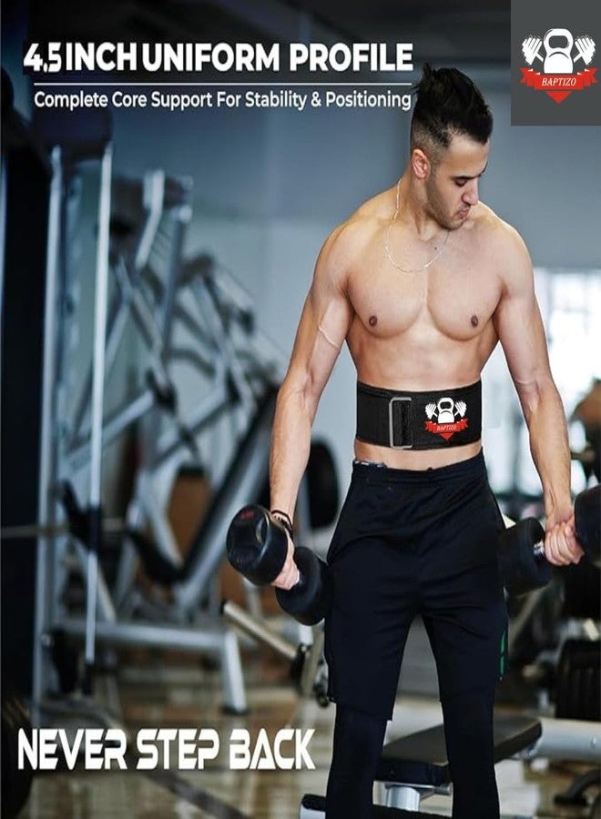 Baptizo Weight Lifting Belt, Neoprene Padded Support Belt for Gym Training, Black (Medium (28" - 30")) - Image 2