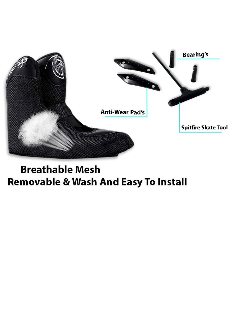 OVERS Professional LED 3 Wheels Inline Skates for youth Men and Women - Image 3