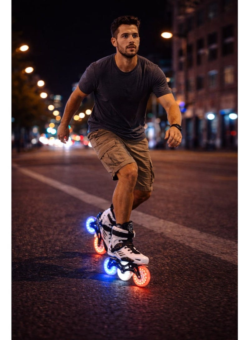 OVERS Professional LED 3 Wheels Inline Skates for youth Men and Women - Image 2