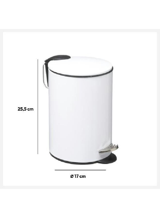 LOFT KHOL,DUSTBIN,L22.5XP17XH23CMS,WHITE,IRON-174528I - Image 5