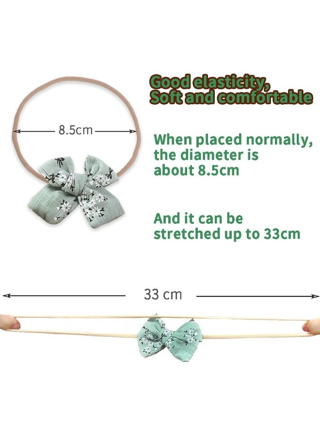 Anzailala Baby Hair Band 5 Pcs Hairband For Baby Girl Flower Hairband For New Born Baby Girl 0-6 Months, Multicolor - Image 3