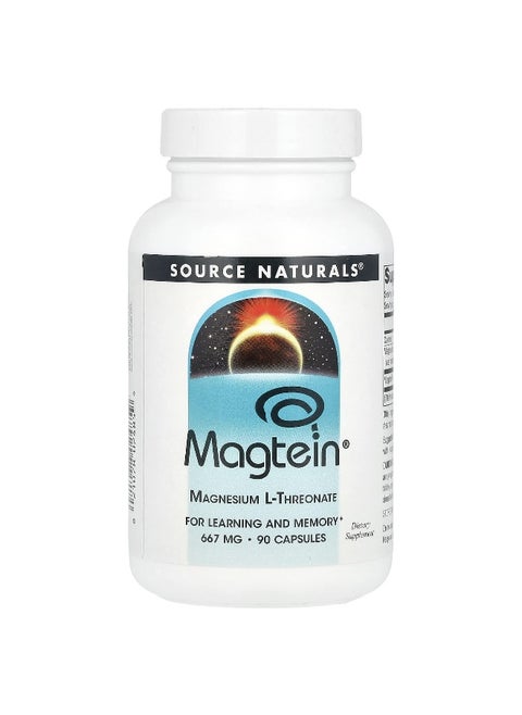 Source Naturals, Magtein®, Magnesium L-Threonate, 90 Capsules