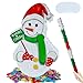 PCFING 216 Inch Christmas Snowman Piata with 30 Inch Piata Stick Blindfold Confetti for Boy Girl Adults Xmas Party Game Decorations - Image 2