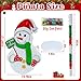 PCFING 216 Inch Christmas Snowman Piata with 30 Inch Piata Stick Blindfold Confetti for Boy Girl Adults Xmas Party Game Decorations - Image 4