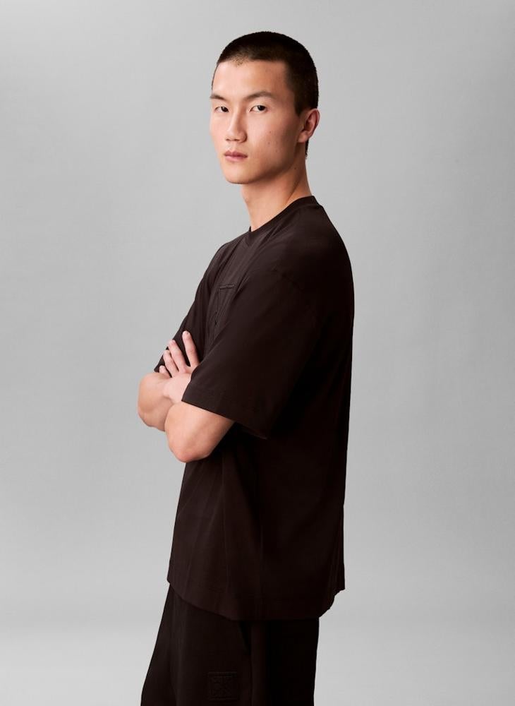 CALVIN KLEIN Relaxed Embroidered Logo T-shirt - Image 3