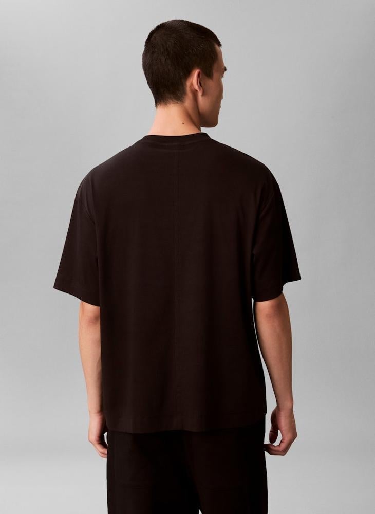 CALVIN KLEIN Relaxed Embroidered Logo T-shirt - Image 2