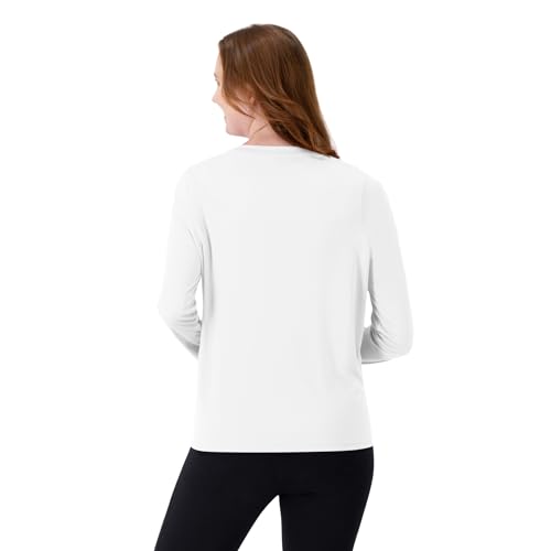 Hanes womens Sport Cool Dri Performance Long Sleeve Tshirt Shirt White Small US - Image 3