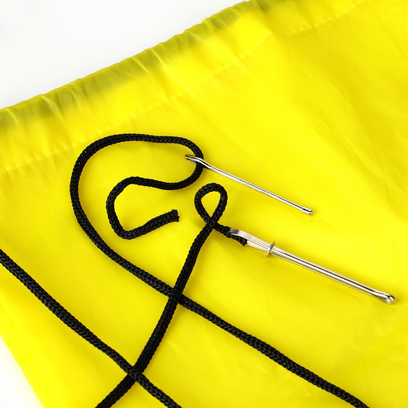 salbsever 2 Pcs DIY Rope Threader Clip Drawstring Threader Tool Metal Easy Pull Drawstring Threader with Tweezer Sewing Tool for Elastic Sewing Tweezer Tool for Replacement Drawstring Sewing Accessories - Image 4