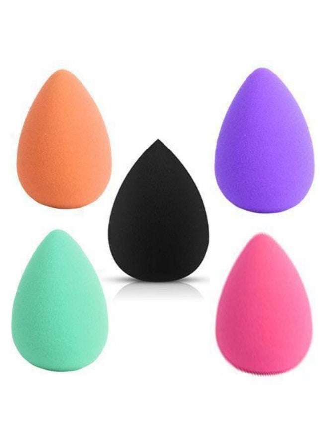 Soft makeup sponge and beauty blender for blending foundation, concealer and powder - professional mixing sponge for even makeup application - suitable for dry and wet use (color may vary) - Image 1