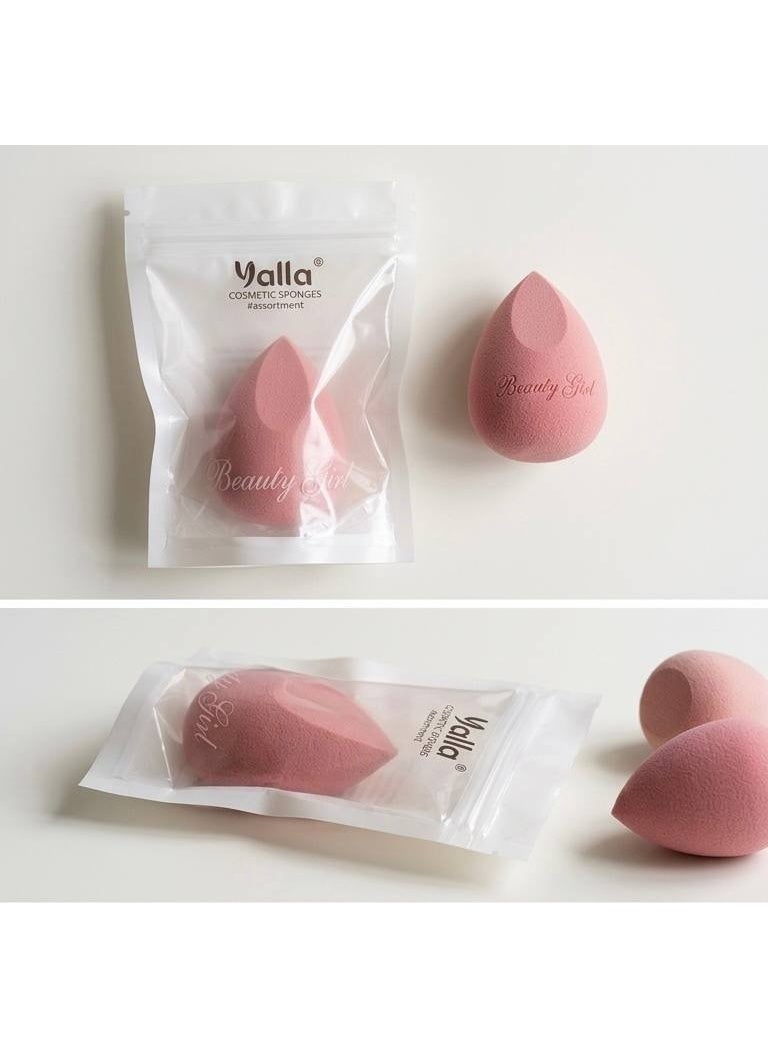 Soft makeup sponge and beauty blender for blending foundation, concealer and powder - professional mixing sponge for even makeup application - suitable for dry and wet use (color may vary) - Image 3