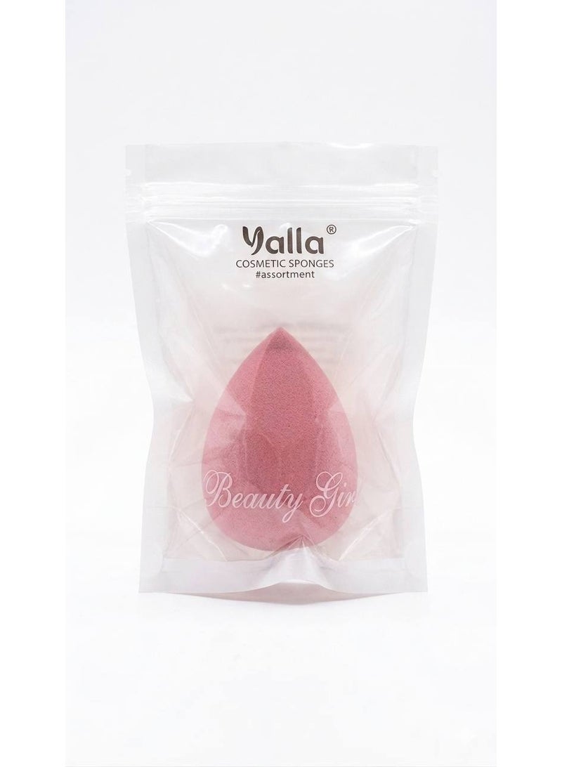 Soft makeup sponge and beauty blender for blending foundation, concealer and powder - professional mixing sponge for even makeup application - suitable for dry and wet use (color may vary) - Image 4