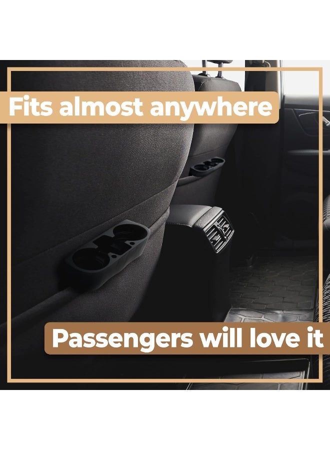 Multi-Functional Car Drink Holder & Organizer - 5 Storage Spaces, Universal Fit, Cell Phone Mount, Durable ABS, Easy Install - Image 5