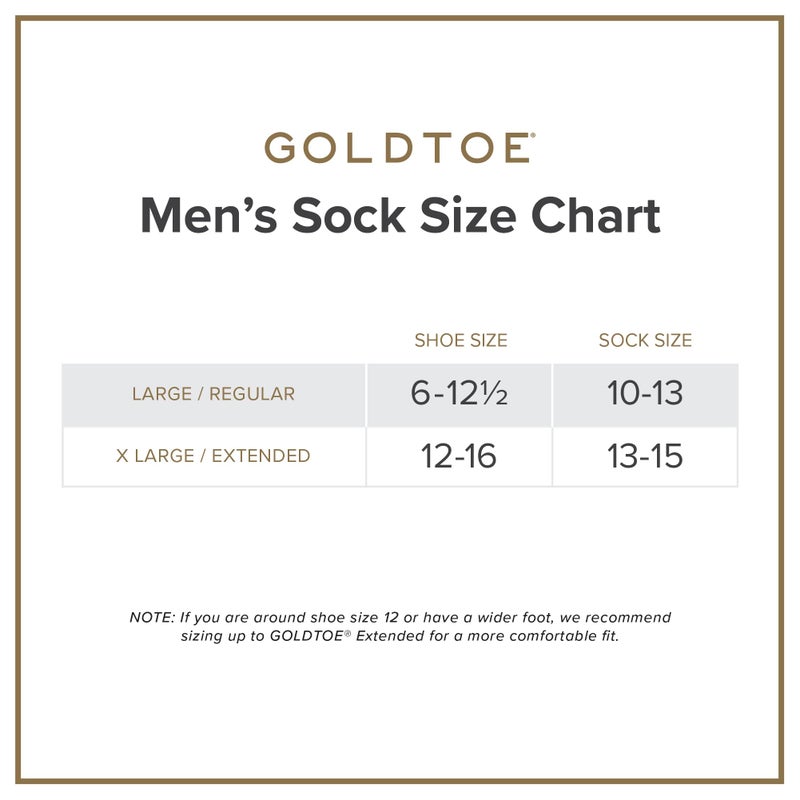 GOLDTOE Men's 656F Cotton No Show Athletic Socks, Multipairs, Black (6-Pairs), X-Large - Image 5