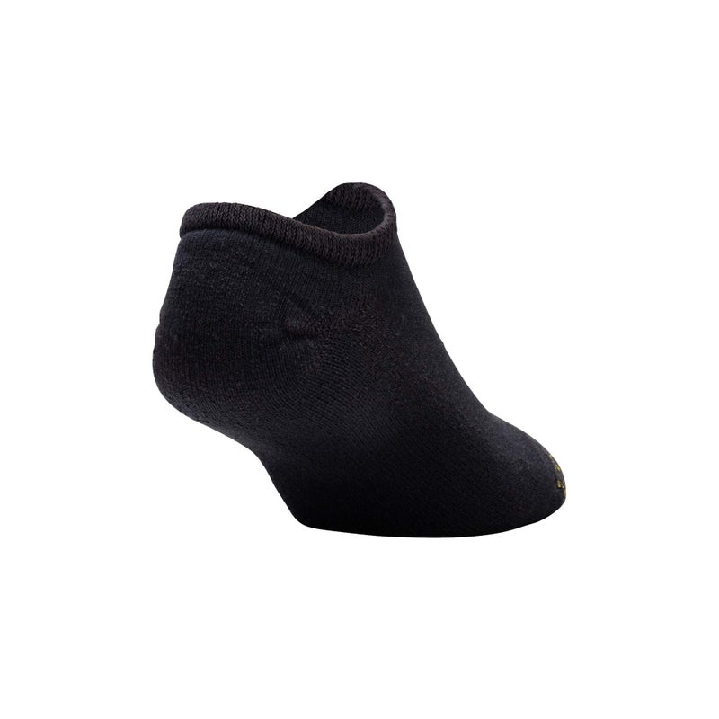 GOLDTOE Men's 656F Cotton No Show Athletic Socks, Multipairs, Black (6-Pairs), X-Large - Image 4