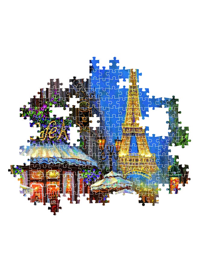 Clementoni 500 Piece Hqc Puzzle – Night At The Eiffel Café | Paris Theme Jigsaw Puzzle For Adults And Kids - Image 3