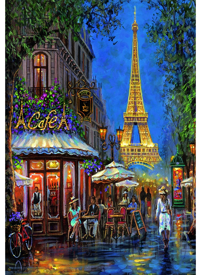 Clementoni 500 Piece Hqc Puzzle – Night At The Eiffel Café | Paris Theme Jigsaw Puzzle For Adults And Kids - Image 4