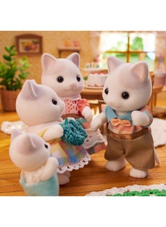 Calico Critters Calico Critters Latte Cat Family - Set of 4 Collectible Doll Figures for Ages 3+  - Image 5