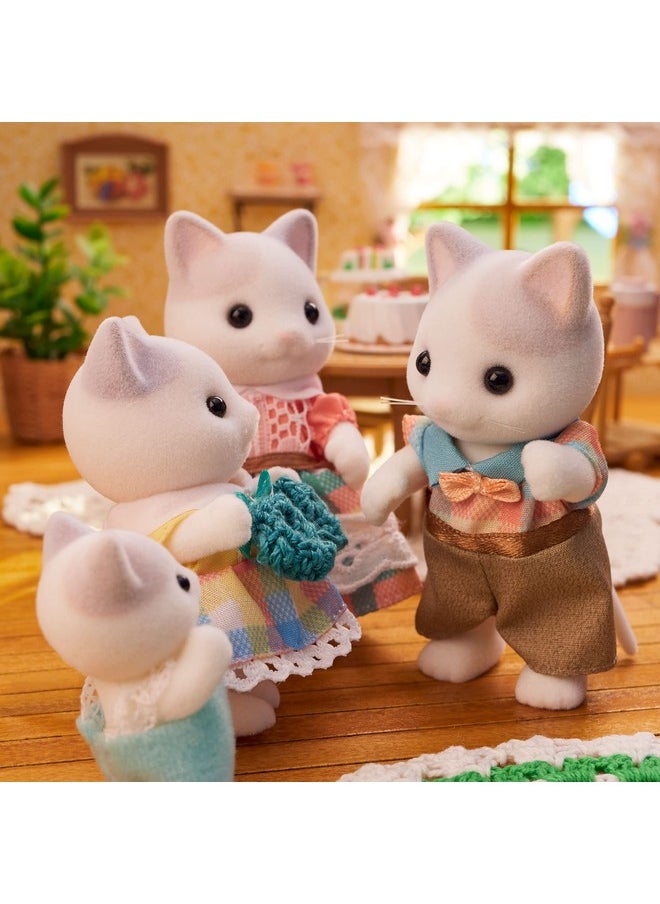 Calico Critters - Calico Critters Latte Cat Family - Set of 4 Collectible Doll Figures for Ages 3+ - Image 1